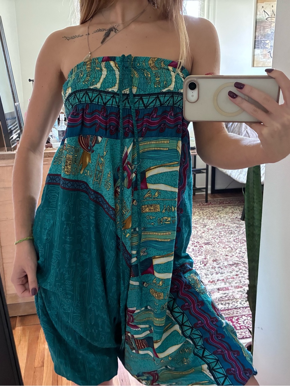 Egyptian Print Harem Pants / Romper